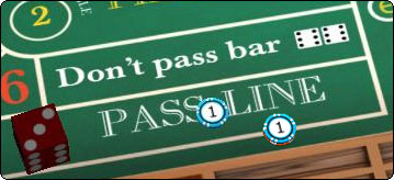 craps pass line 6 and 8